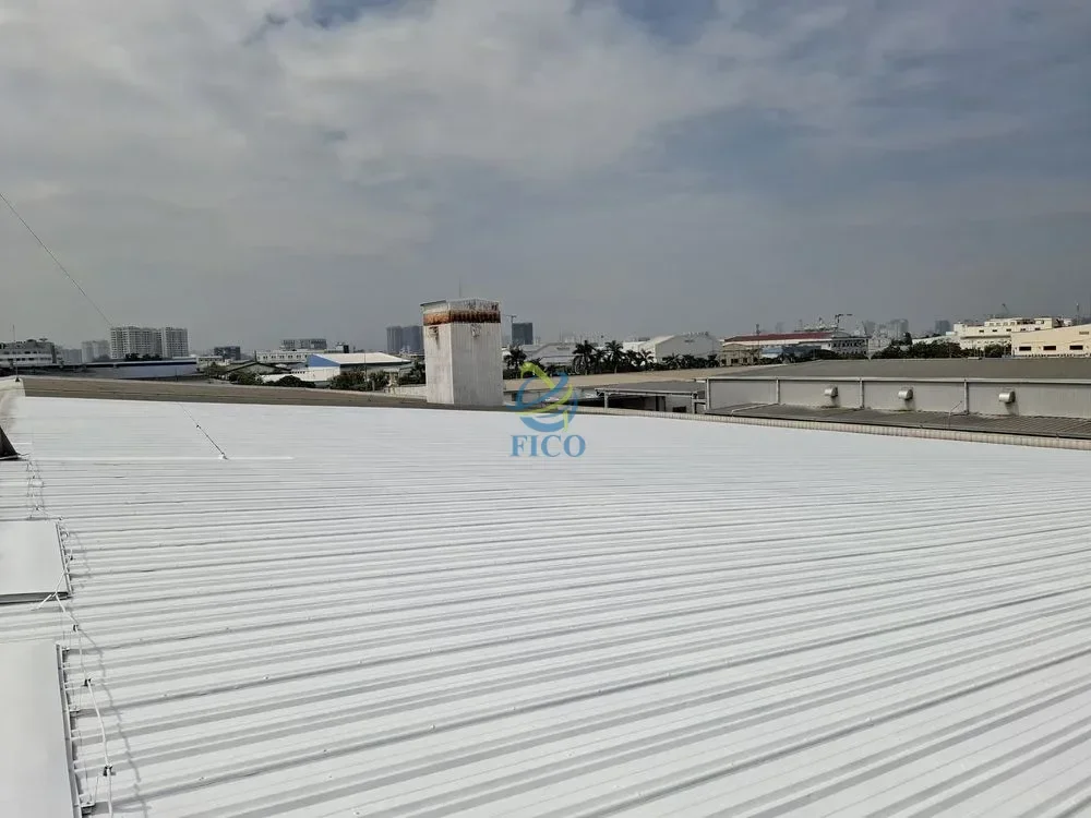 Thi công sơn mái tôn nhà xưởng tại Huế