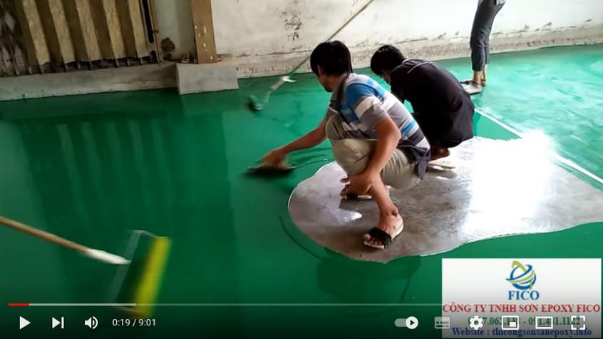 Thi công sơn Epoxy tự san phẳng