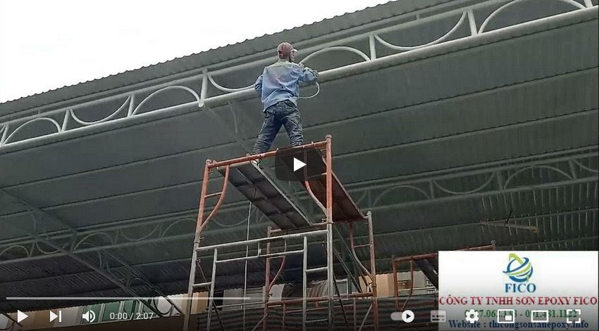 Sơn chống rỉ sét mái tôn nhà xưởng