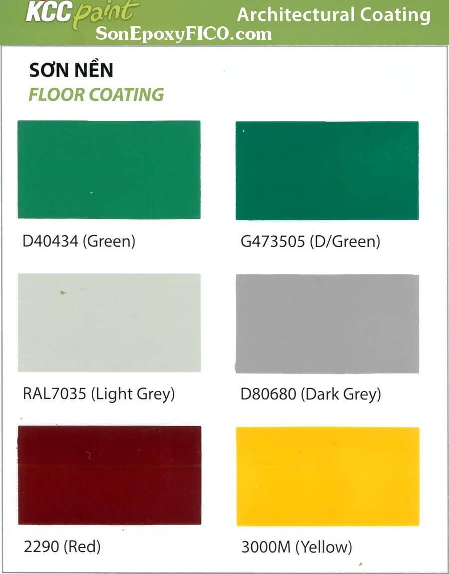 Bảng màu sơn nền