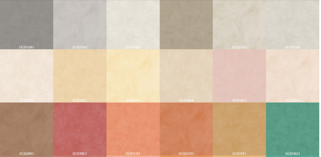 Bảng màu Sơn hiệu ứng giả bê tông