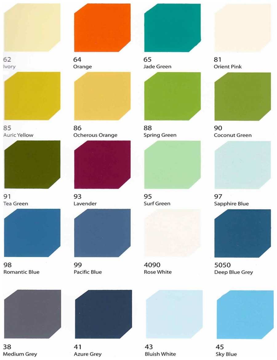 Bảng màu sơn Epoxy Rainbow 02