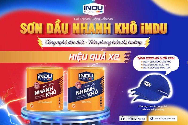 Sản phẩm sơn dầu nhanh khô iNDU
