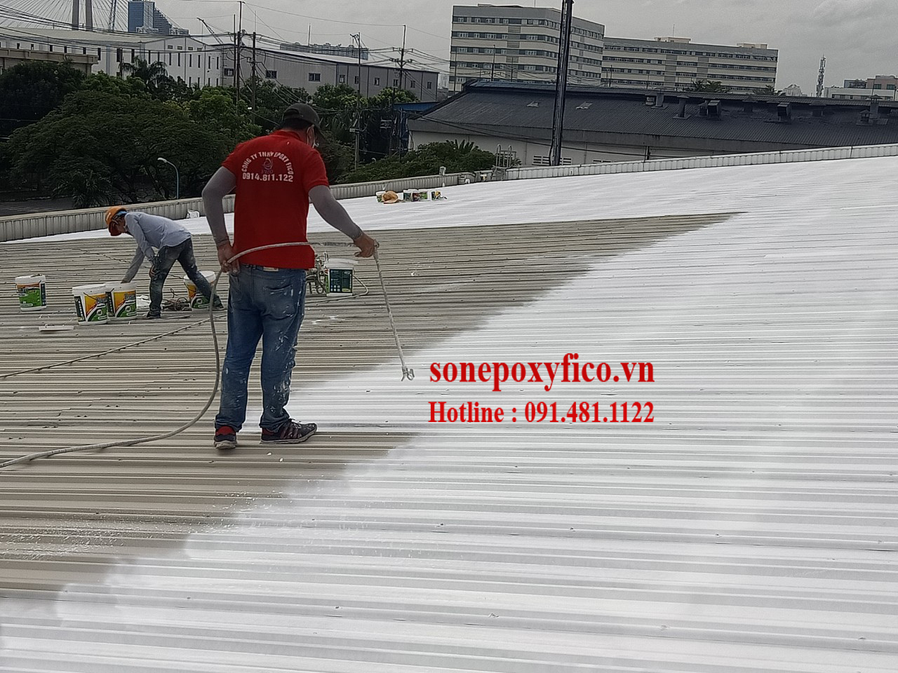 Giải pháp chống nóng bằng sơn mái tôn