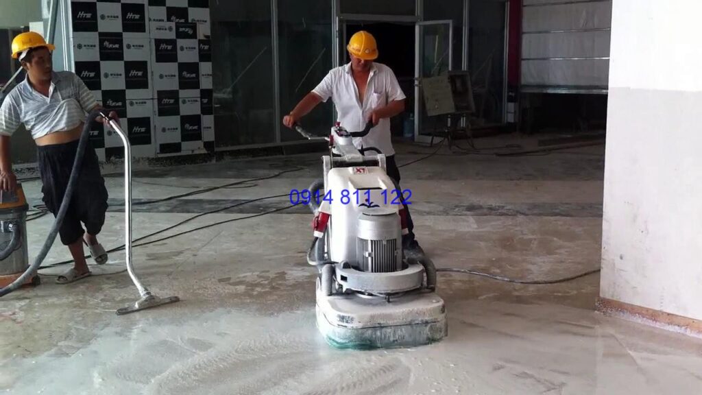 Quy trình mài bóng sàn bê tông